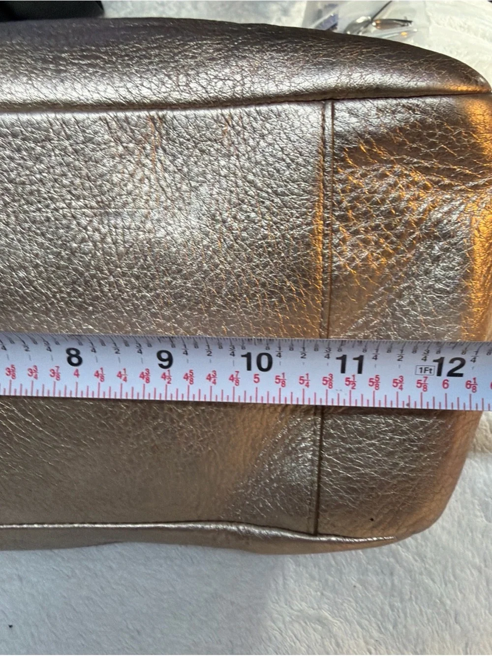 Coach #13465 Metallic Bronze Leather Shoulder Bag - Women